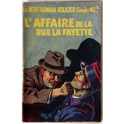 L'affaire De La Rue La Fayette (Collection 'le Petit Roman Policier... on Productcaster.