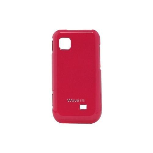 Coque Samsung Wave 575 Rose Glossy Silicone Souple (Tpu) on Productcaster.