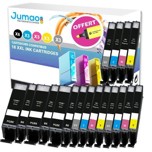 Lot de 18 cartouches jet d'encre type Jumao compatibles pour Canon ... on Productcaster.