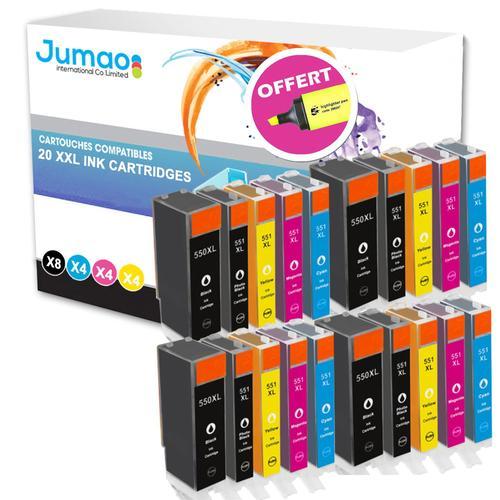 Lot de 20 cartouches jet d'encre type Jumao compatibles pour Canon ... on Productcaster.