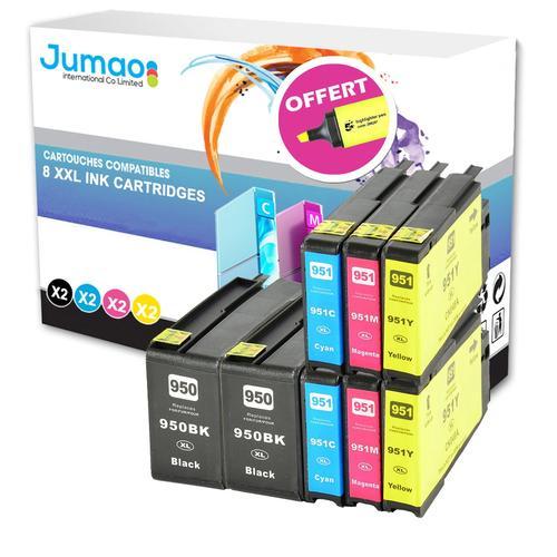 8 cartouches jet d'encre type Jumao compatibles pour HP Officejet P... on Productcaster.