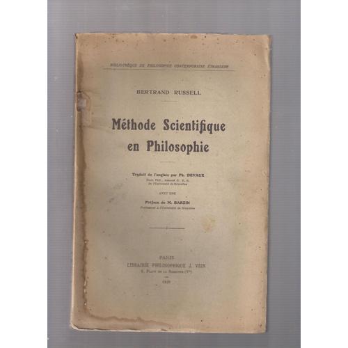 Méthode Scientifique En Philosophie. Bibliothèque De Philosophie Co... on Productcaster.