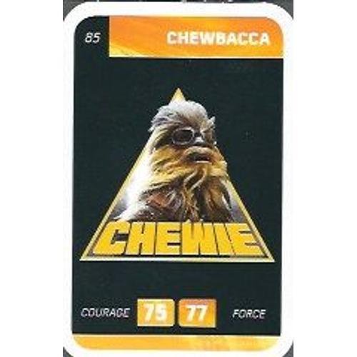 Carte Star Wars N°85 Chewbacca, Leclerc 2018 on Productcaster.