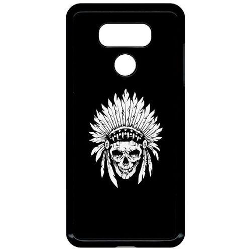 Coque Pour Smartphone - Tete De Mort Coiffe Indienne Noir Et Blanc ... on Productcaster.