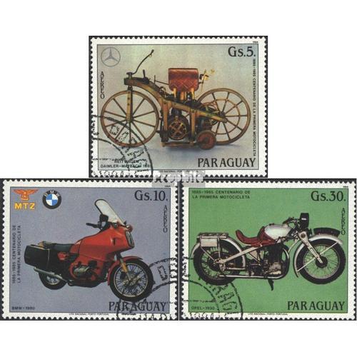 Paraguay 3821-3823 Oblitéré 1984 100 Années Motos on Productcaster.