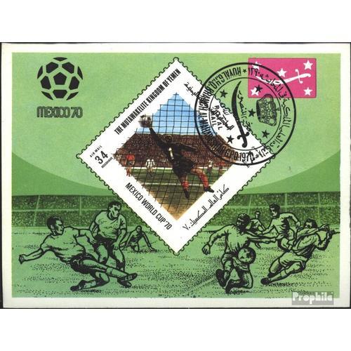 Yémen (Royaume-Uni) Bloc 192 Oblitéré 1970 Football-Wm ?70, Mexique on Productcaster.