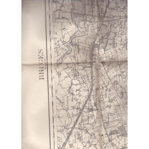 Carte Ancienne D'etat Major De 1869/1913 D' 1 M X 0.60 : Bruges Et ... on Productcaster.