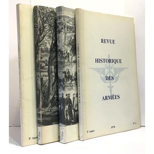 Revue Historique De L'armée 4 Numéros Année 1978 -Publication Trime... on Productcaster.