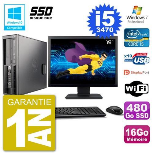 PC HP Z220 SFF Ecran 19" Core i5-3470 RAM 16Go SSD 480Go Graveur DV... (Reconditionné) on Productcaster.