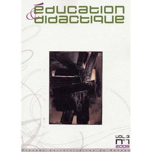 Education Et Didactique - Vol 3, N°7, Édition En Français-Anglais on Productcaster.