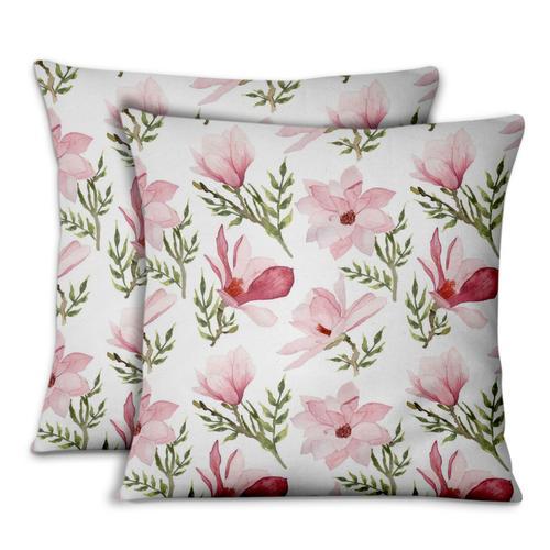 S4sassy Feuilles Et Magnolias Floral Coussins Dicoratifs Housse De ... on Productcaster.