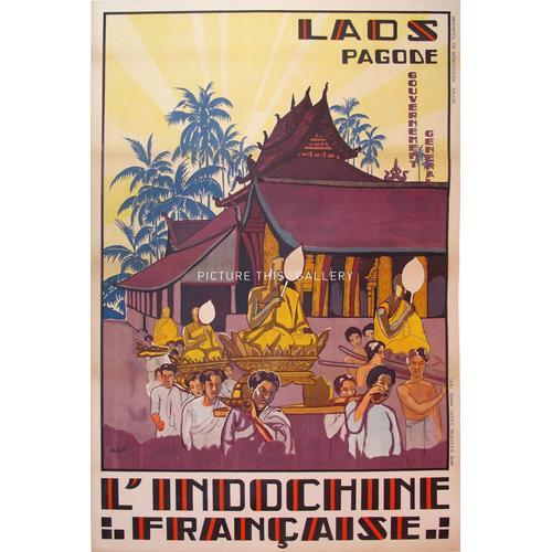 Affiche Laos Indochine on Productcaster.