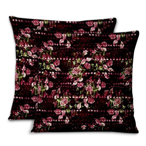 S4sassy Feuilles Et Camélias Floral Coussins Dicoratifs Housse De C... on Productcaster.