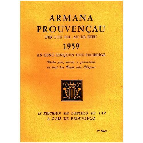 Armana Prouvençau 1959 on Productcaster.