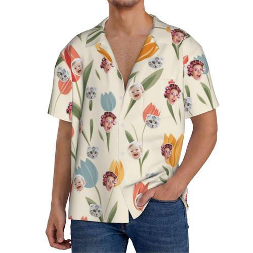 Chemises Hawaïennes Pour Hommes Personnalisées Motif Floral De Pâqu... on Productcaster.