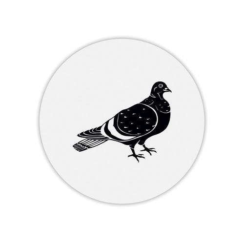 Tapis de souris rond imprimé chasse pigeon on Productcaster.