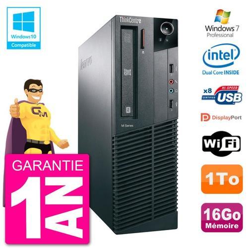 PC Lenovo ThinkCentre M82 SFF G2020 RAM 16Go Disque Dur 1To Graveur... (Reconditionné) on Productcaster.