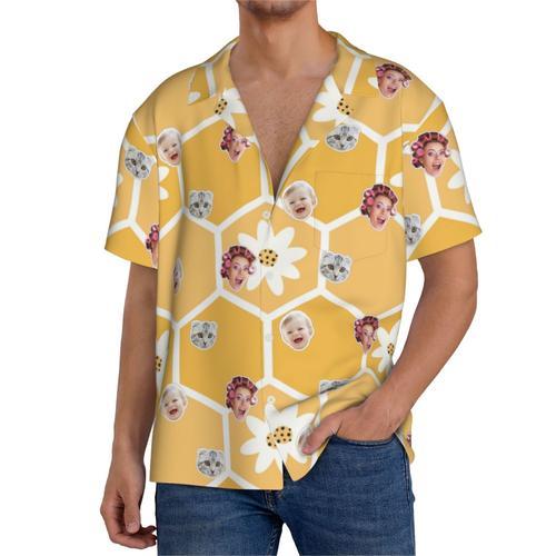 Chemises Hawaïennes Pour Hommes Personnalisées Abeilles Mignonnes 1... on Productcaster.