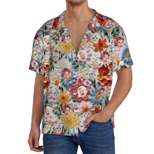 Chemises Hawaïennes Pour Hommes Personnalisées Jolies Fleurs Floral... on Productcaster.