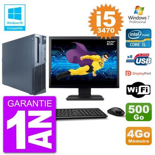 PC Lenovo M82 SFF Ecran 22" i5-3470 RAM 4Go Disque 500Go Graveur DV... (Reconditionné) on Productcaster.