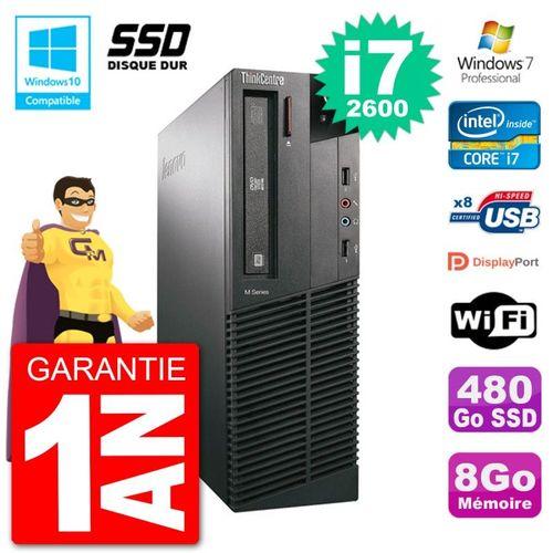 PC Lenovo ThinkCentre M82 SFF i7-2600 RAM 8Go SSD 480Go Graveur DVD... (Reconditionné) on Productcaster.