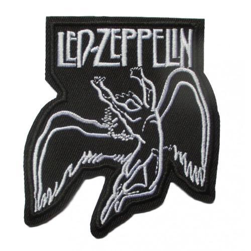 Patch Led Zeppelin Ange Noir Et Blanc 9x8 Cm Ecusson Heavy Metal Ha... on Productcaster.