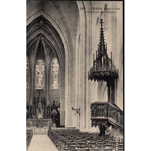 Carte Postale De Craon (Mayenne) Intérieur De L' Eglise on Productcaster.