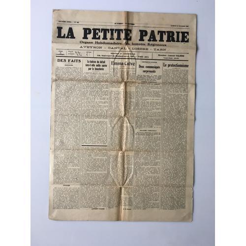 Journal La Petite Patrie 1931(Article Sur Emma Calve) on Productcaster.