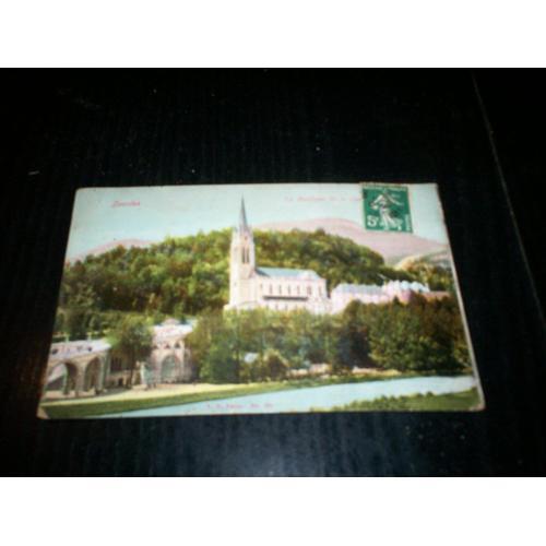 Carte Postale Ancienne En Couleurs Lourdes La Basilique on Productcaster.