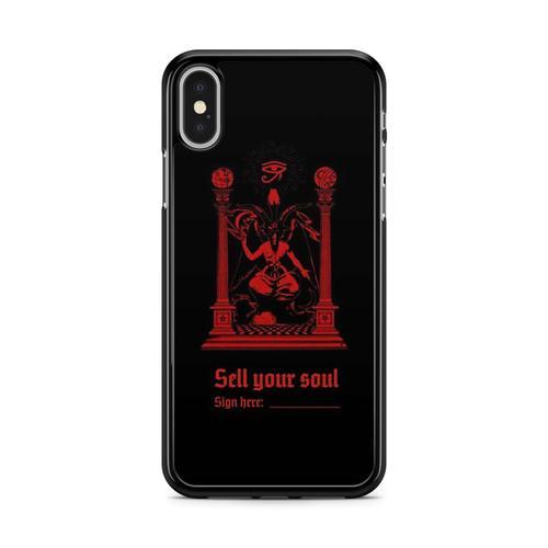 Coque Pour Iphone X / Xs Silicone Tpu Tete De Mort Skull Satan Goth... on Productcaster.