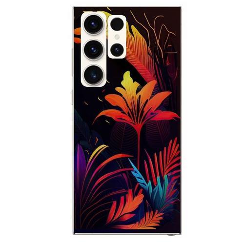 Coque Pour Galaxy S24 Ultra Tropical Jaune Fleur on Productcaster.