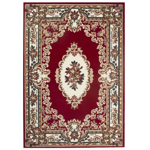 Tapis Salon Classique Floral Rouge Debonsol - 120x170cm on Productcaster.