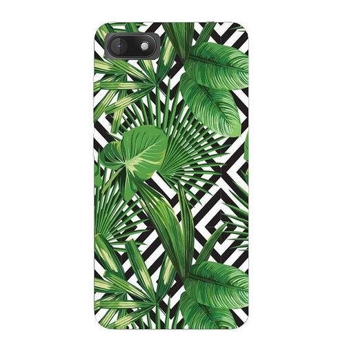 Coque Sunny 3 Jungle Tropical Exotique Geometrique Noir Blanc on Productcaster.