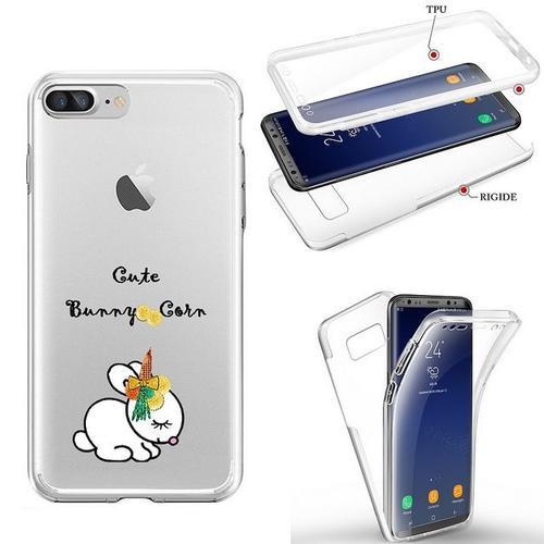 Coque Iphone 7 8 Integrale Lapin Bunny Corn Cute Licorne Unicorn Tr... on Productcaster.