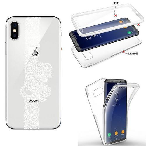 Coque Iphone X Xs Integrale Dentelle Paisley Blanc Mandala Transpar... on Productcaster.