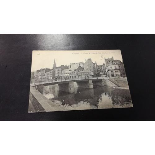 Carte Postale Nantes Le Pont De L Hotel De Ville Et Le Pont Sauveto... on Productcaster.