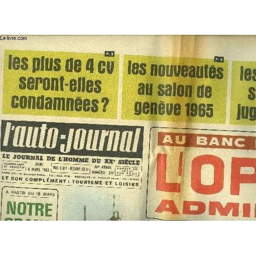 L Auto Journal N° 371 - Les Plus De 4 Cv Seront-Elles Condamnées?, ... on Productcaster.