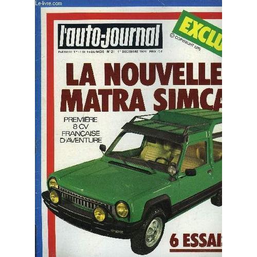 L Auto Journal N° 21 - Bancs D Essai : Fiat 128 Cl, Citroen Cx Brea... on Productcaster.