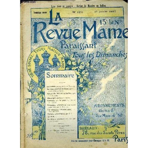 La Revue Mame N° 120 - La Tunisie (Suite) Par Gaston Vuillier, Les ... on Productcaster.