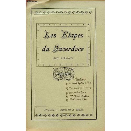 Les Etapes Du Sacerdoce - Jeu Scenique on Productcaster.