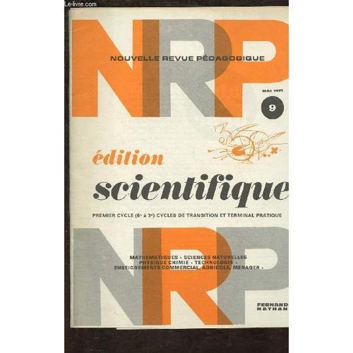 Nrp - Nouvelle Revue Pedagogique N°9 - Mai 1971 : Edition Scientifi... on Productcaster.