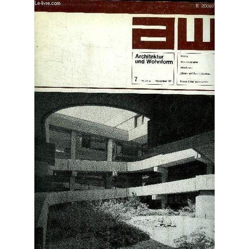 Architektur Und Wohnform - November 1971 - N° 7 - Hotel Neptun / Ho... on Productcaster.