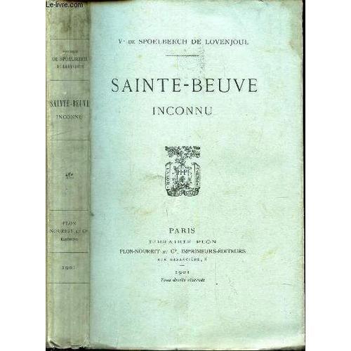 Sainte Beuve - Inconnu - on Productcaster.