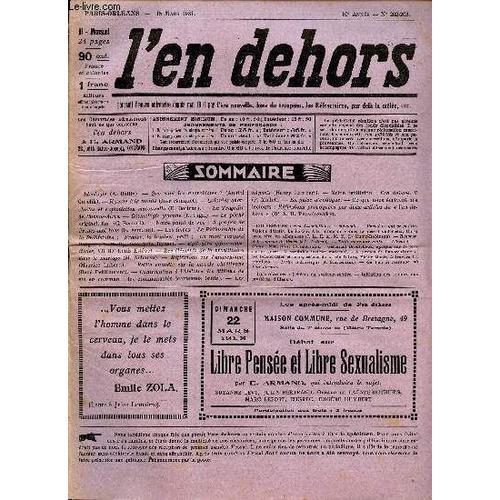 L En Dehors - N°202-203 - 15 Mars 1931 / Ideologie / Que Sont Les A... on Productcaster.