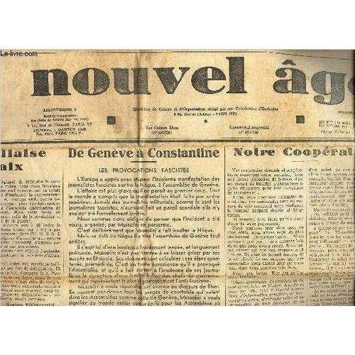 Nouvel Age - N°82 - 2 Juil 1936 / La Marseillaise De La Paix / De G... on Productcaster.