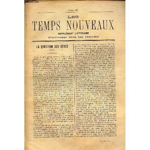 Les Temps Nouveaux - Supplement Litteraire - Tome 3e - N°32/ La Que... on Productcaster.