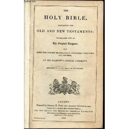 The Hold Bible, Containing The Old And New Testaments - Translated ... on Productcaster.