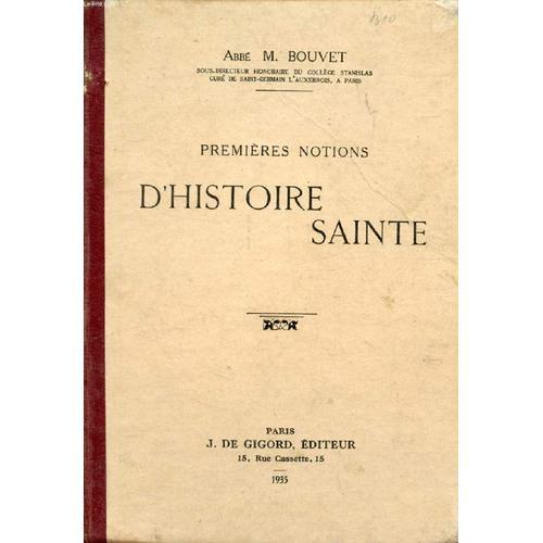 Premieres Notions D Histoire Sainte on Productcaster.