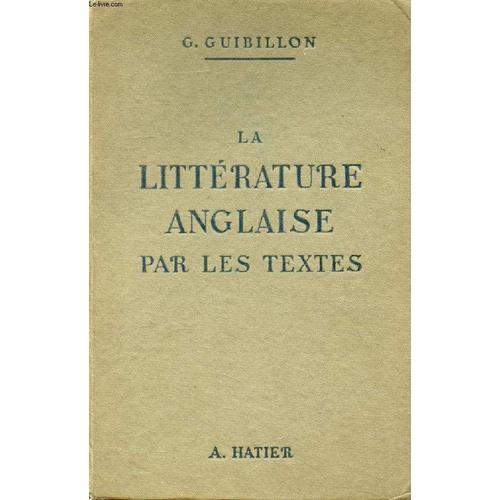 La Litterature Anglaise Par Les Textes on Productcaster.