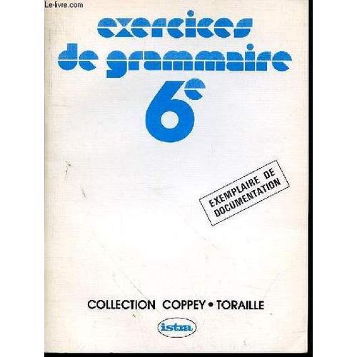 Exercices De Grammaire - 6e - Exemplaire De Documentation on Productcaster.